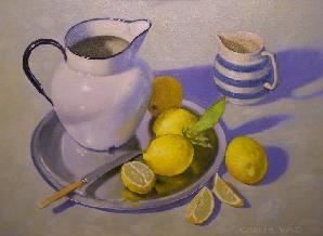 Enamel Jug and Lemons