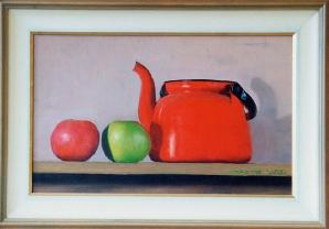 Red Kettle and Apples