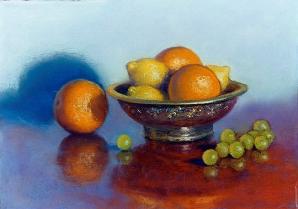 Brass Bowl and Fruit