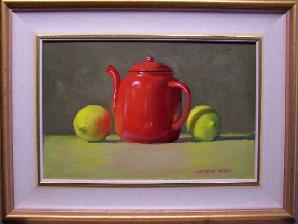 Red Teapot and Lemons